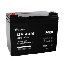 Sunpal LifePO4 40AH 12V Lithium -Eisen -Phosphat -Batterie 12V 40AH für den Heimgebrauch